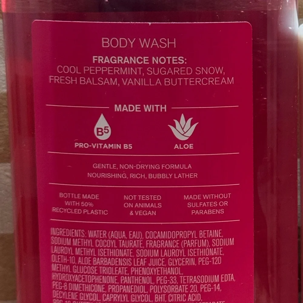 NEW B&BW Twisted Peppermint Body Lotion and Body Wash Set Full Size